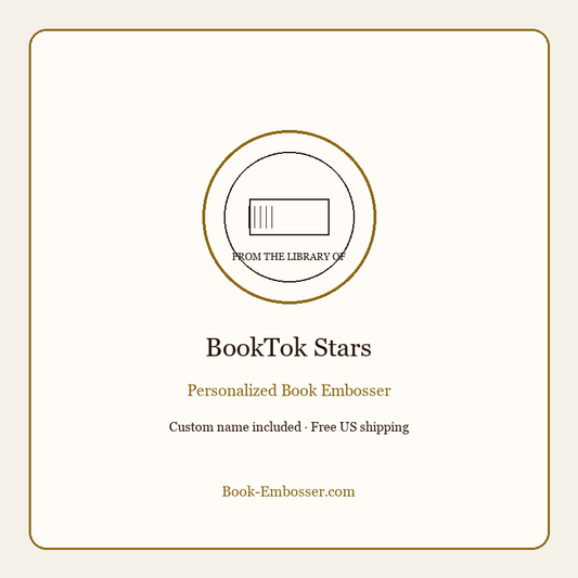 BookTok stars personalized book embosser gift