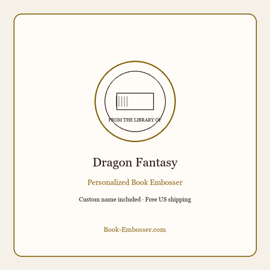 Dragon fantasy personalized book embosser
