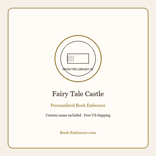 Fairy tale castle personalized book embosser